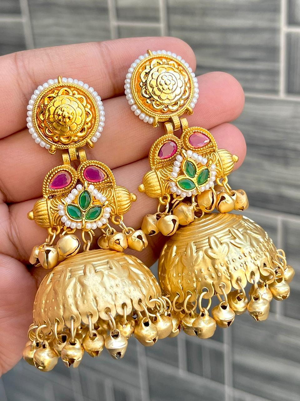 Kashmiri Big Size Jaipuri Statement Jhumkaa